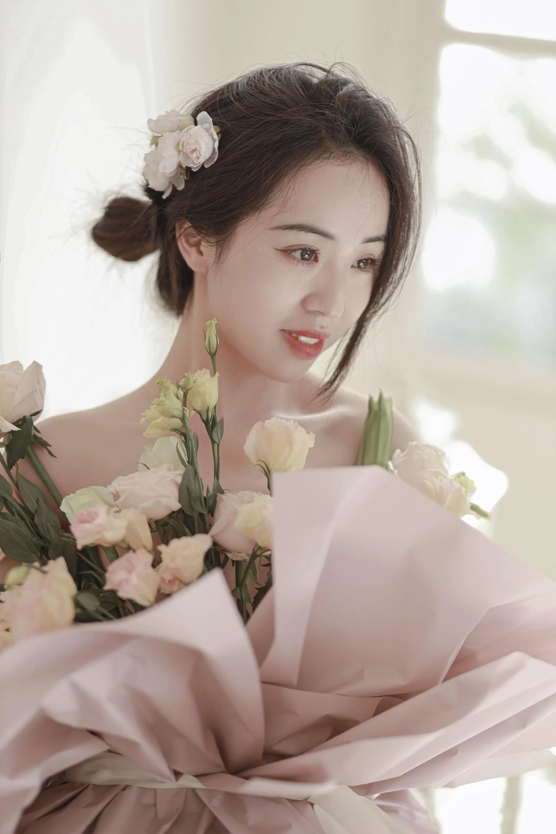 [艺图语] 2022.07.02 花与少女 小朱 [36P]插图9